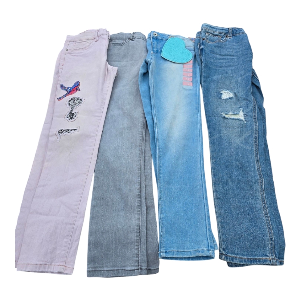 New Girls Set Of 4 Pants Size 10/12